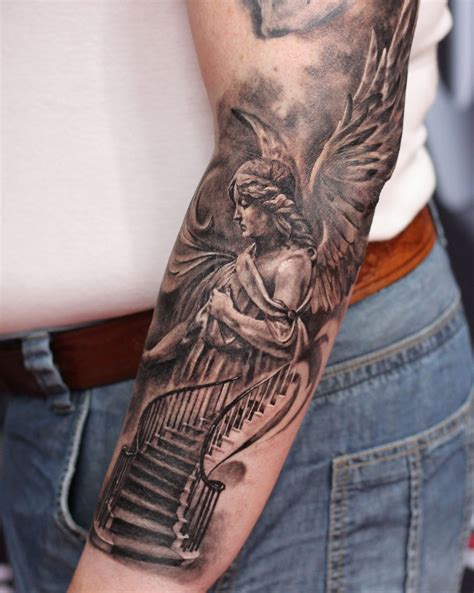 tattoo heaven|beautiful angel tattoos for men.